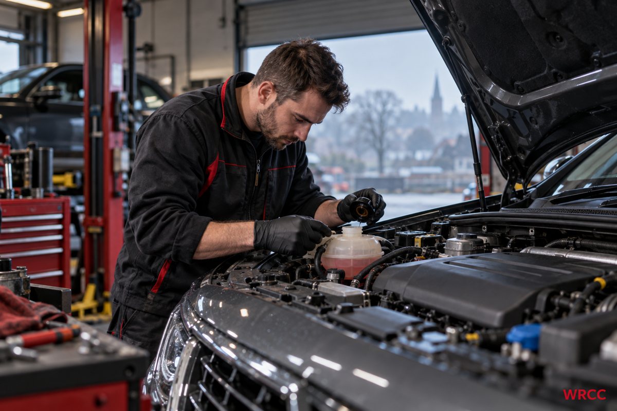 WRCC car services for Bewdley drivers: generated workshop illustration of winter checks and seasonal preparation