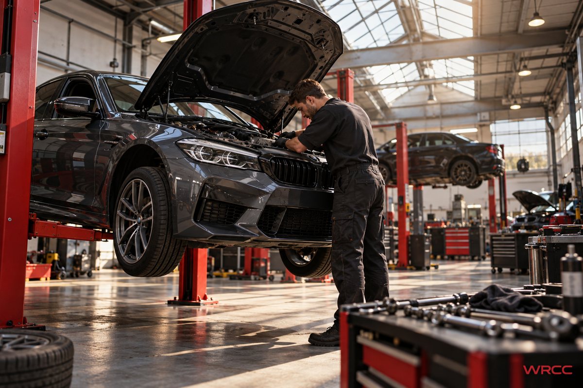 WRCC car services for Birmingham drivers: generated workshop illustration of preparing an engine repair visit