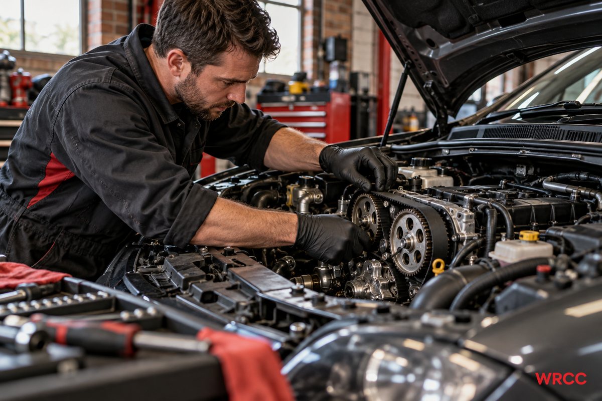 WRCC car services for Bromsgrove drivers: generated workshop illustration of local engine and maintenance enquiries