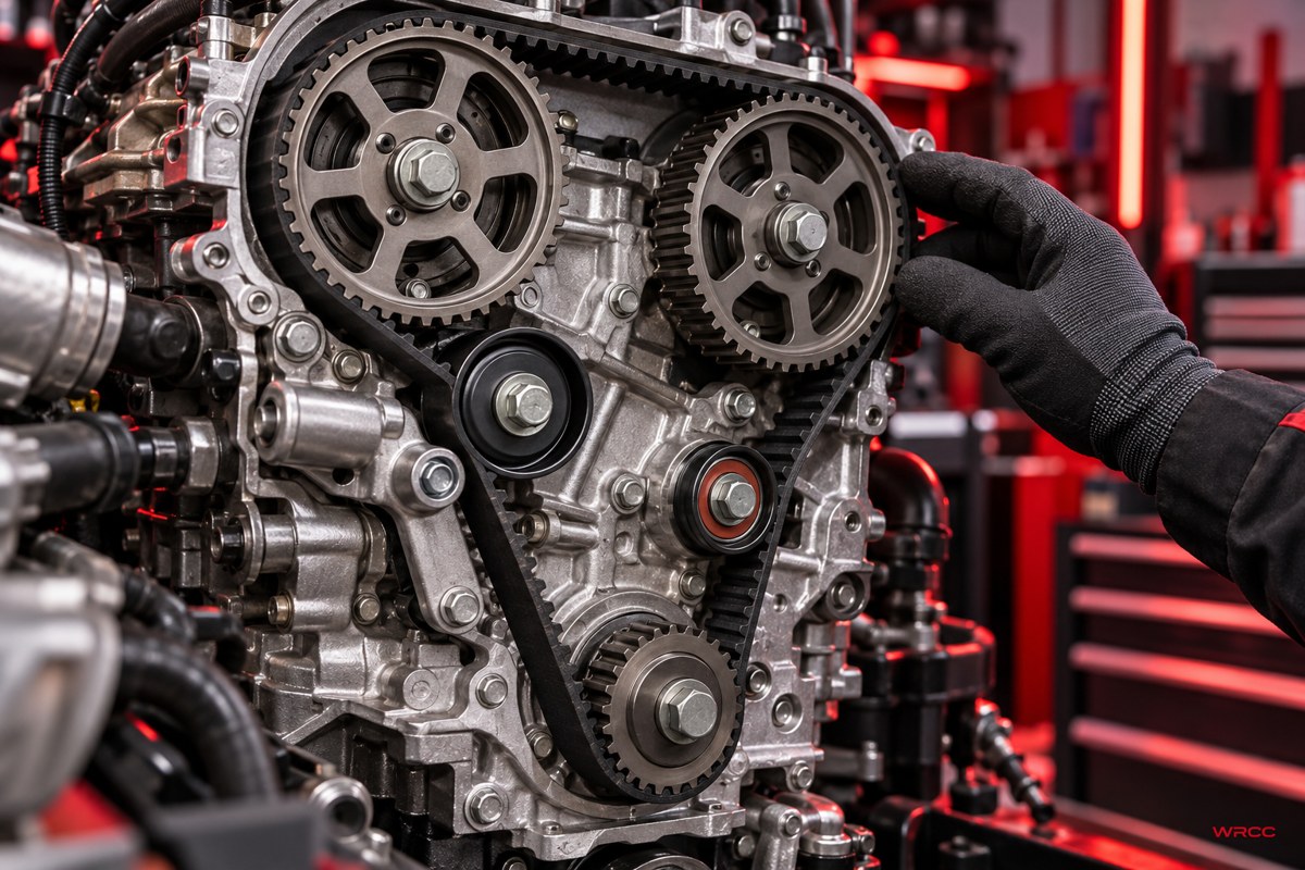 Illustrative timing belt replacement with WRCC watermark